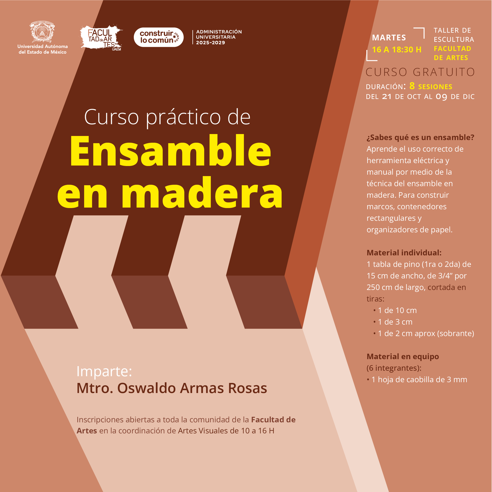 Curso ensamble en madera
